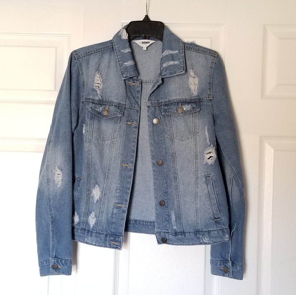 Distressed Jean Jacket